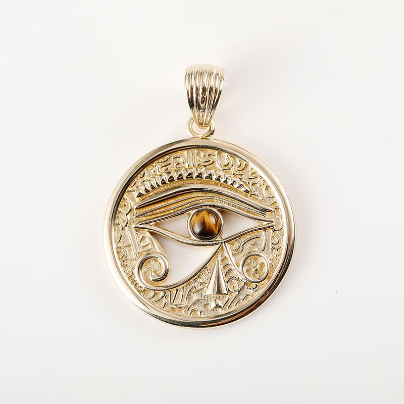 18K Gold Evil Eye Of Ra Pendant Personalized Customization Show Unique Charm and Protective Power