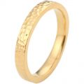 Ancient Handmade Hammer Gold Ring 18K 3MM Width Ancient Chinese Style Hammer Line Men Women Rings Light Luxury Delicate