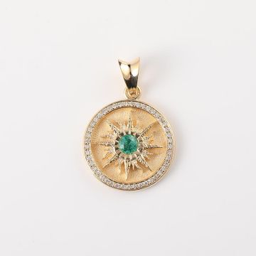 Birthstone Pendant Necklace in 10K Gold, Rose Gold, or Platinum - Luxurious, Creative, and Personalized Gift with Diamonds