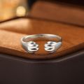 Cat Paw Ring - 14K Rose Gold with Lucky Cat Design - Unique, Stylish, and Feminine Accessory