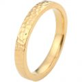 Ancient Handmade Hammer Gold Ring 18K 5MM Width Ancient Chinese Style Hammer Line Men Women Rings Light Luxury Delicate