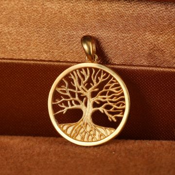 10K Gold Life Tree Pendant - Exquisite Symbol of Vitality and Elegance