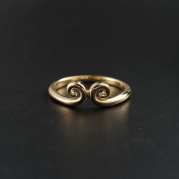 Dahua Journey To The West Great Sage Sun Wukong Band-tightening Spell 14K Rose Gold Ring Love You Forever Couple Ring