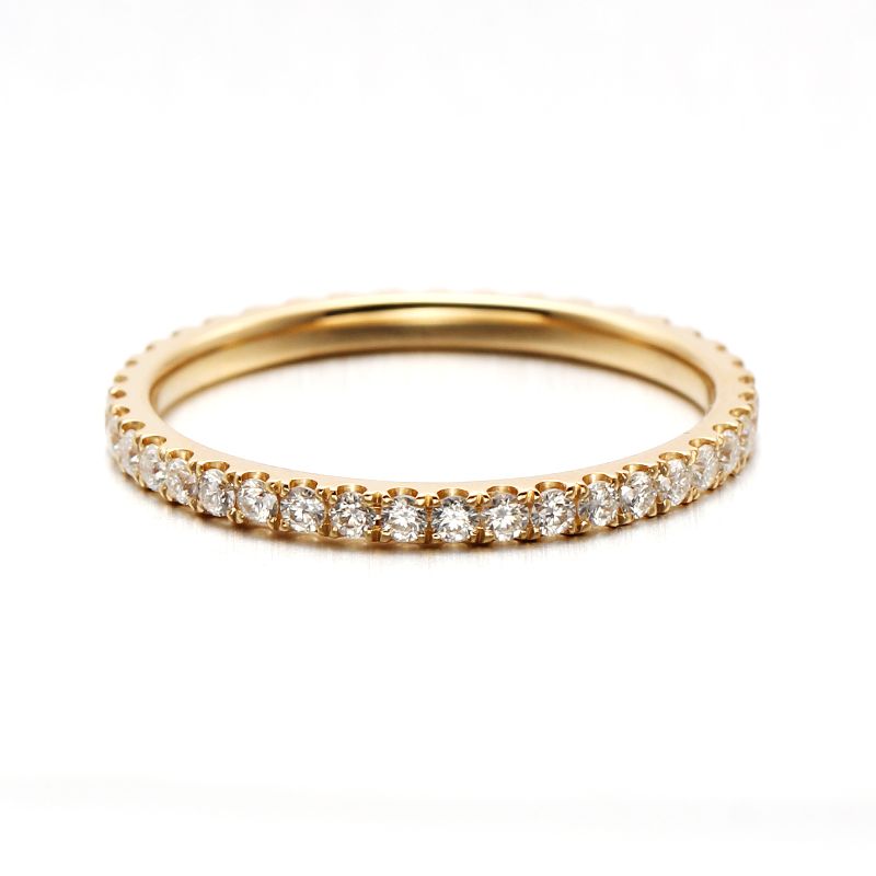 Tiny Diamond Ring 14K White Rose Gold Crushed Diamond Ring Woman Fashion Personality Small Freshness