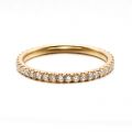 Tiny Diamond Ring 14K White Rose Gold Crushed Diamond Ring Woman Fashion Personality Small Freshness