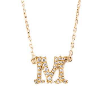 Dazzling Diamond Letter Pendant 18K Yellow Gold - Embrace Individuality and Creativity