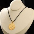 14K Gold Dragon and Phoenix Pendant - Unisex Chinese Zodiac Charm Necklace