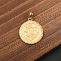 18K Gold Dragon and Phoenix Pendant - Unisex Chinese Zodiac Charm Necklace