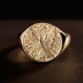 18K Gold Phoenix Ring - A Symbol of Rebirth and Immortality