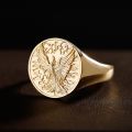 18K Gold Phoenix Ring - A Symbol of Rebirth and Immortality