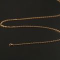 18K Gold Rose Platinum Necklace Women Thin Cross Collarbone Chain Sweater Long Versatile Simple