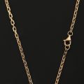 18K Gold Rose Platinum Necklace Women Thin Cross Collarbone Chain Sweater Long Versatile Simple