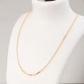 18K Gold Rose Platinum Necklace Women Thin Cross Collarbone Chain Sweater Long Versatile Simple