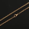 18K Gold Rose Platinum Necklace Women Thin Cross Collarbone Chain Sweater Long Versatile Simple