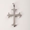 925 Sterling Silver Cross Pendant for Men Christian Crucifix Necklace for Women 24 inch Titanium Steel Chain