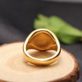 A Deer Has You Ancient Chinese Deer Seal Ring 18k Gold Rose Platinum Tail Ring For Men And Women