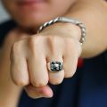 All Is Vanity Skull Ring 18k Gold Platinum European Personality Domdomous Light Luxury