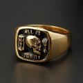 All Is Vanity Skull Ring 18k Gold Platinum European Personality Domdomous Light Luxury