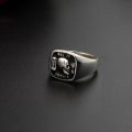 All Is Vanity Skull Ring 18k Gold Platinum European Personality Domdomous Light Luxury