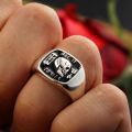 All Is Vanity Skull Ring 18k Gold Platinum European Personality Domdomous Light Luxury