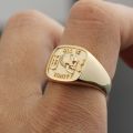 All Is Vanity Skull Ring 18k Gold Platinum European Personality Domdomous Light Luxury