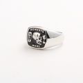 All Is Vanity Skull Ring 18k Gold Platinum European Personality Domdomous Light Luxury