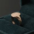 All-seeing Eye of Providence Flat Surface Ring with 10K Gold, Rose Gold or Platinum Freemasonry Europe and America Fashion Personality Men Rings Original Design