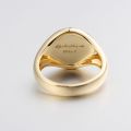 All-seeing Eye of Providence Flat Surface Ring with 14K Gold, Rose Gold or Platinum Freemasonry Europe and America Fashion Personality Men Rings Original Design