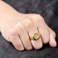 All-seeing Eye of Providence Three-dimensional Ring with 10K Gold, Rose Gold or Platinum Freemasonry Europe and America Fashion Personality Men Rings Original Design