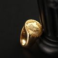 Ancient Rome U.S.A Statue of Liberty Small gold coin Ring with 14K Gold, Rose Gold or Platinum Vintage Customized