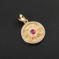Birthstone Pendant Necklace in 18K Gold, Rose Gold, or Platinum - Luxurious, Creative, and Personalized Gift with Diamonds