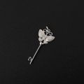 Butterfly Free Key Pendant 18k Gold + diamonds 0.110ct/37 Free Idyllic Life