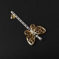 Butterfly Innocence Eternal Love Key Pendant 18K Gold 0.040ct + 0.050ct Original Custom