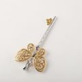 Butterfly Innocence Eternal Love Key Pendant 18K Gold 0.040ct + 0.050ct Original Custom