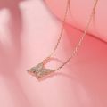 Butterfly Pendant - Transformational Journey from Cocoon to Butterfly in 10K White Gold, Rose Gold, or Platinum with Original Chinese-Style Design for Women