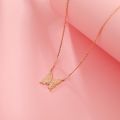 Butterfly Pendant - Transformational Journey from Cocoon to Butterfly in 10K White Gold, Rose Gold, or Platinum with Original Chinese-Style Design for Women