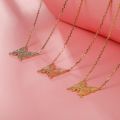Butterfly Pendant - Transformational Journey from Cocoon to Butterfly in 14K White Gold, Rose Gold, or Platinum with Original Chinese-Style Design for Women