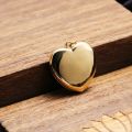 Can Hold Photo Heart Necklace Box Pendant 10K Gold Platinum Clamshell Lettering Retro Customize