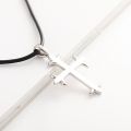 Diamond Cross Pendant for Men 10K Real Yellow White Rose Gold Platinum Crucifix Necklace for Women 0.7 / 2.2 ct.