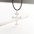 Diamond Cross Pendant for Men 10K Real Yellow White Rose Gold Platinum Crucifix Necklace for Women 0.7 / 2.2 ct.