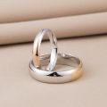 Gold Wedding Ring Grind in Fade Couple Time Rings 10K Yellow Gold Silver-plated Japanese Creativity