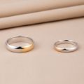 Gold Wedding Ring Grind in Fade Couple Time Rings 10K Yellow Gold Silver-plated Japanese Creativity