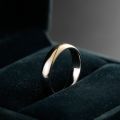 Gold Wedding Ring Grind in Fade Couple Time Rings 10K Yellow Gold Silver-plated Japanese Creativity