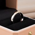 Gold Wedding Ring Grind in Fade Couple Time Rings 10K Yellow Gold Silver-plated Japanese Creativity