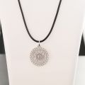 Om Mani Padme Hum Pendant 10K Yellow Gold Rose Gold Platinum Daming Mantra Apothegm Creative Necklaces