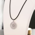 Om Mani Padme Hum Pendant 10K Yellow Gold Rose Gold Platinum Daming Mantra Apothegm Creative Necklaces