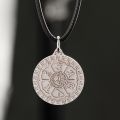 Om Mani Padme Hum Pendant 10K Yellow Gold Rose Gold Platinum Daming Mantra Apothegm Creative Necklaces