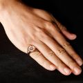 Poetry and Far Away Pegasus God of Hope Ring in 10K Gold Platinum Devise Light luxury