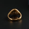 Tai Chi Eight Diagrams Ring 10K Gold Ancientry National Fashion Taiji-Bagua Jewelry Taoist Magic Instrument Pattern Originality