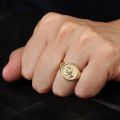 The Praying Hands Ring Gifts for Men and Women 10K Gold Platinum Luxury Originality Customized